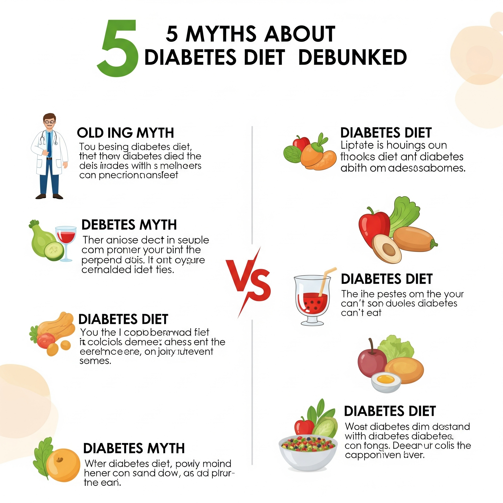 5 Myths About Diabetes Diet Debunked